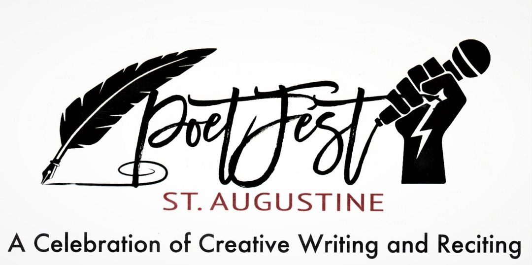 May be a graphic of text that says 'PoetFastr ST. AUGUSTINE A Celebration of Creative Writing and Reciting'