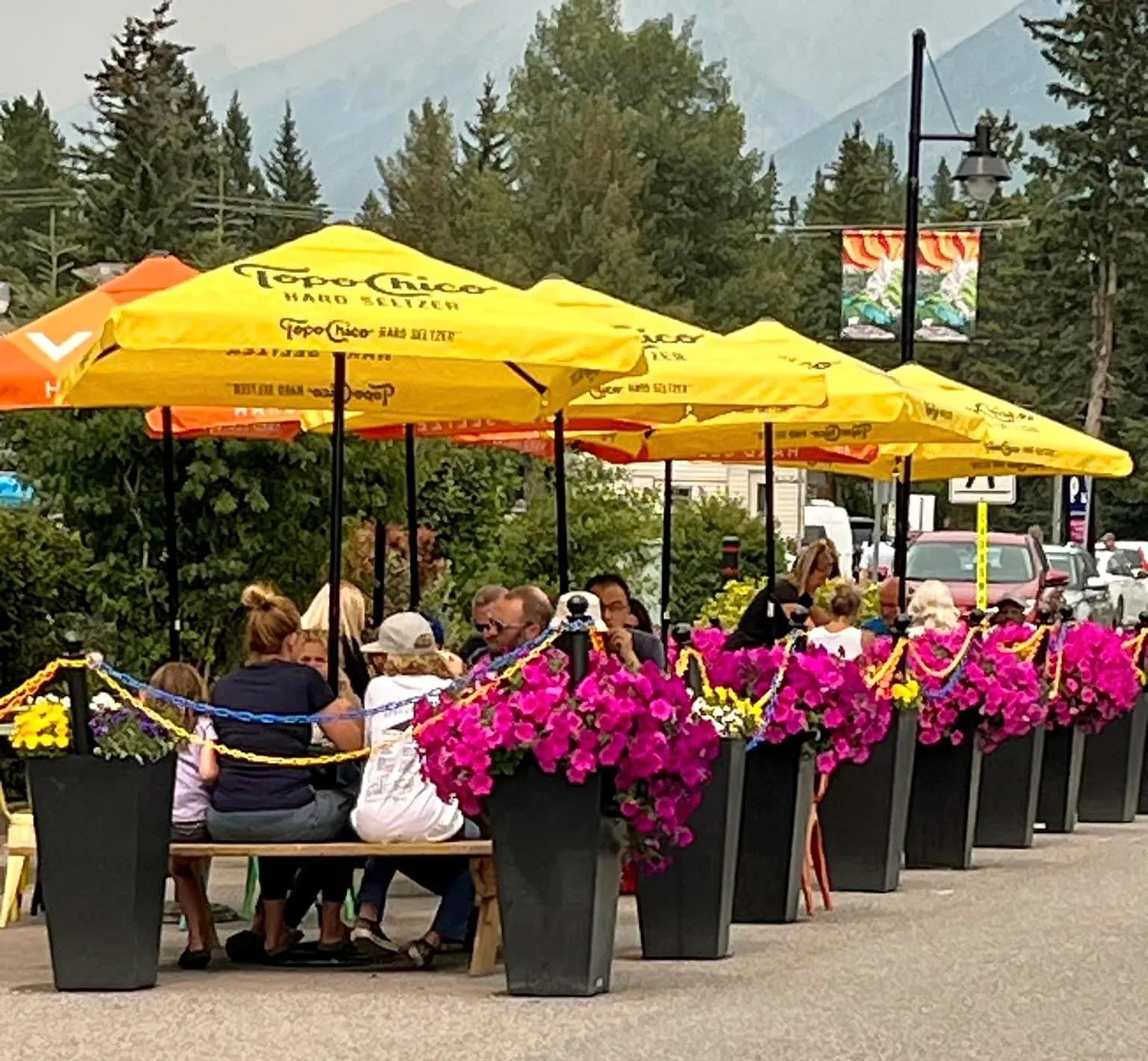 Lots of dining options in Canmore, Alberta