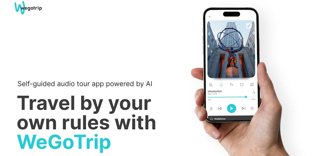 WeGoTrip On Demand Tours - Custom AI generated self-guided audio tours |  Product Hunt