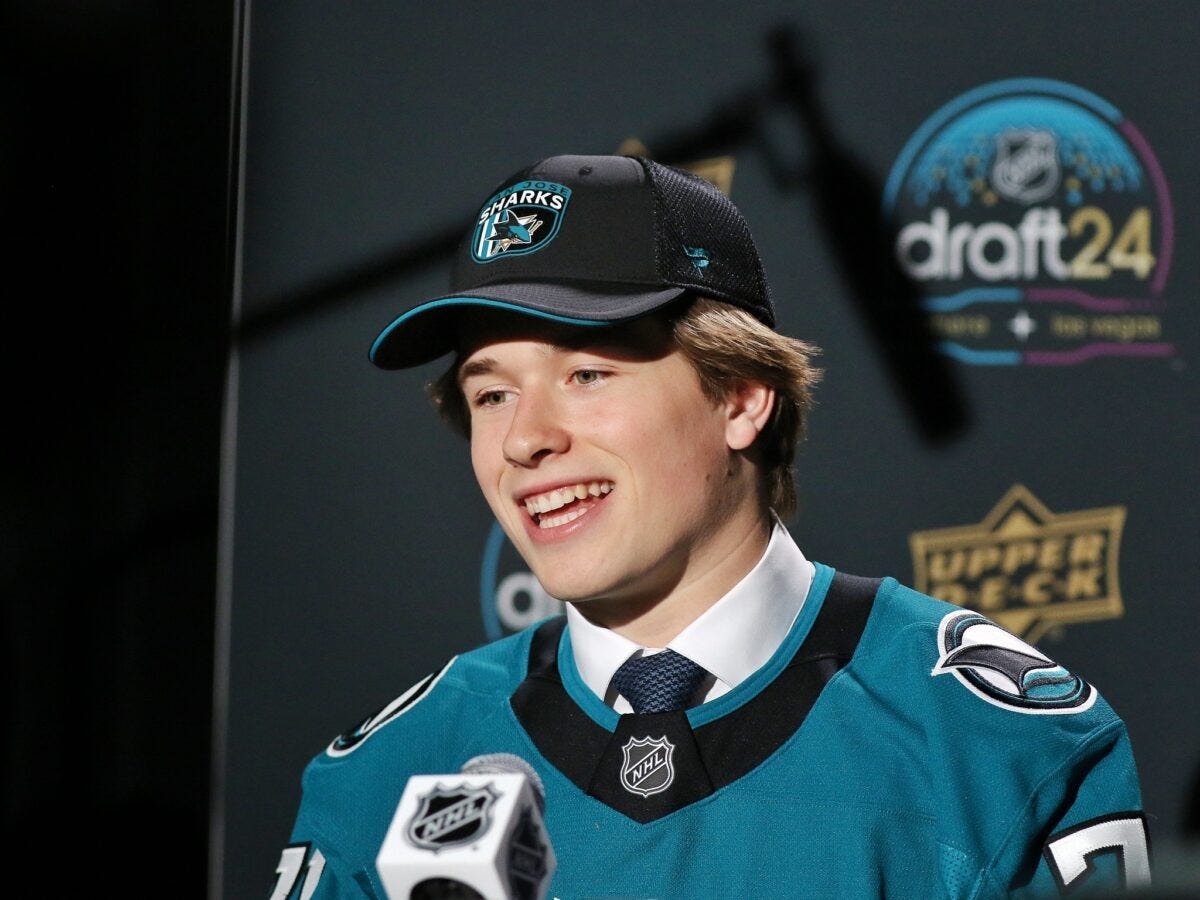 Macklin Celebrini San Jose Sharks