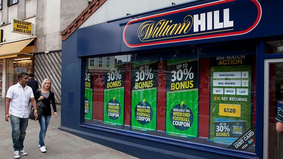 William Hill plans 700 store closures putting 4,500 jobs at risk - BBC News