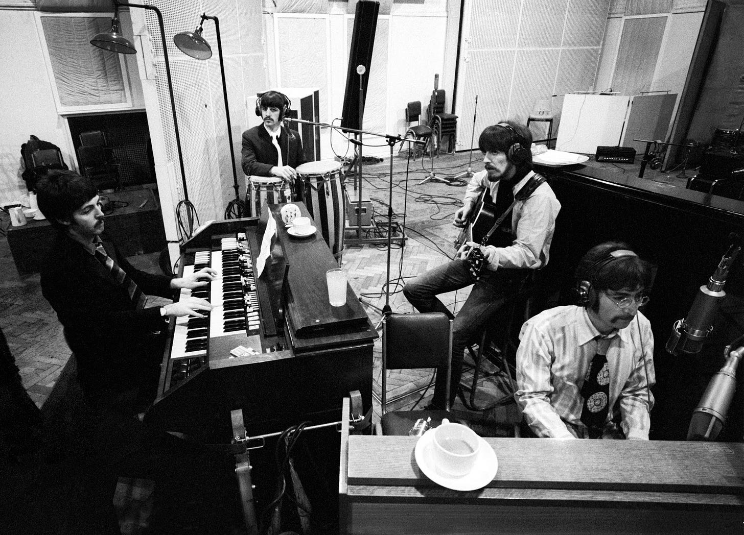 The Beatles in Abbey Road, London