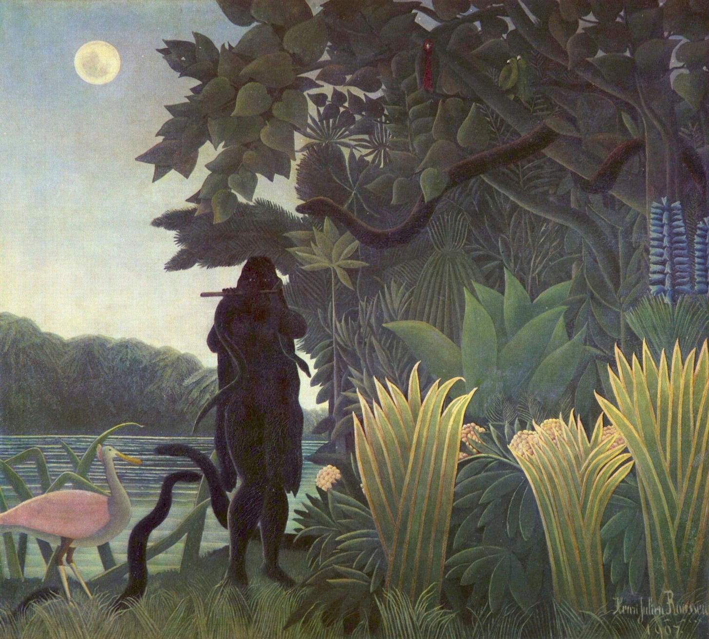 The snake charmer, 1907, 169×190 cm by Henri Rousseau: History, Analysis &  Facts | Arthive