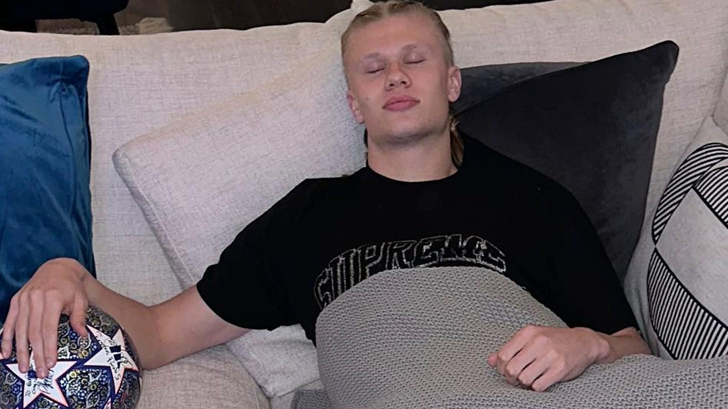 Erling Haaland shares hilarious picture with Champions League matchball..  and fans are all saying the same thing | The Sun