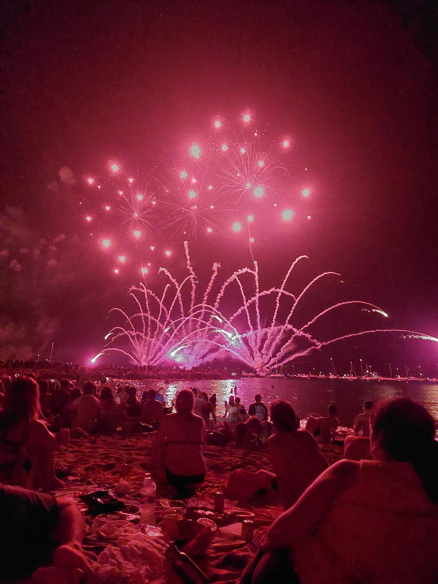 Fireworks in Sitges.