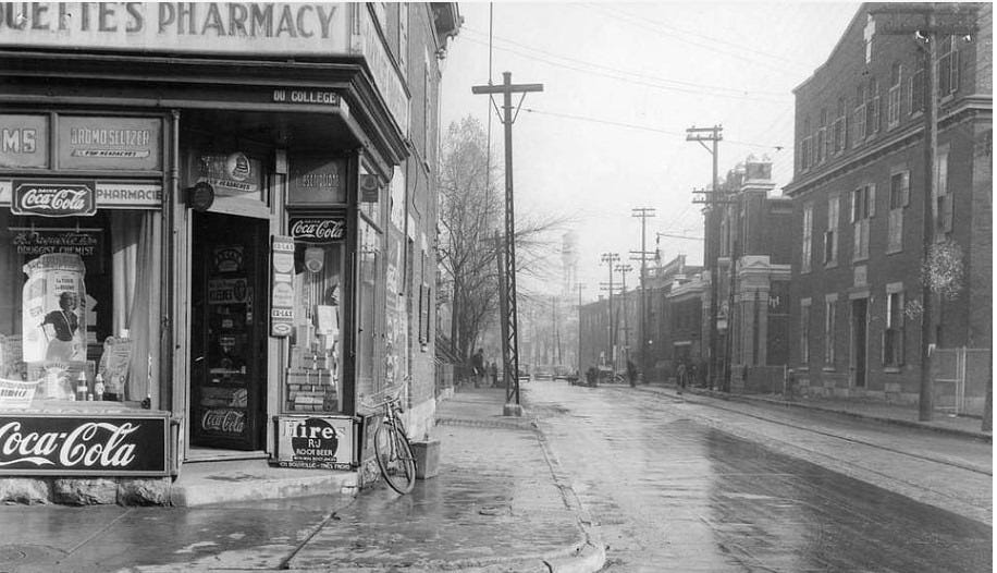 ue St. Antoine, 4 November 1938.  Photo:  Archives de la Ville de Montreal