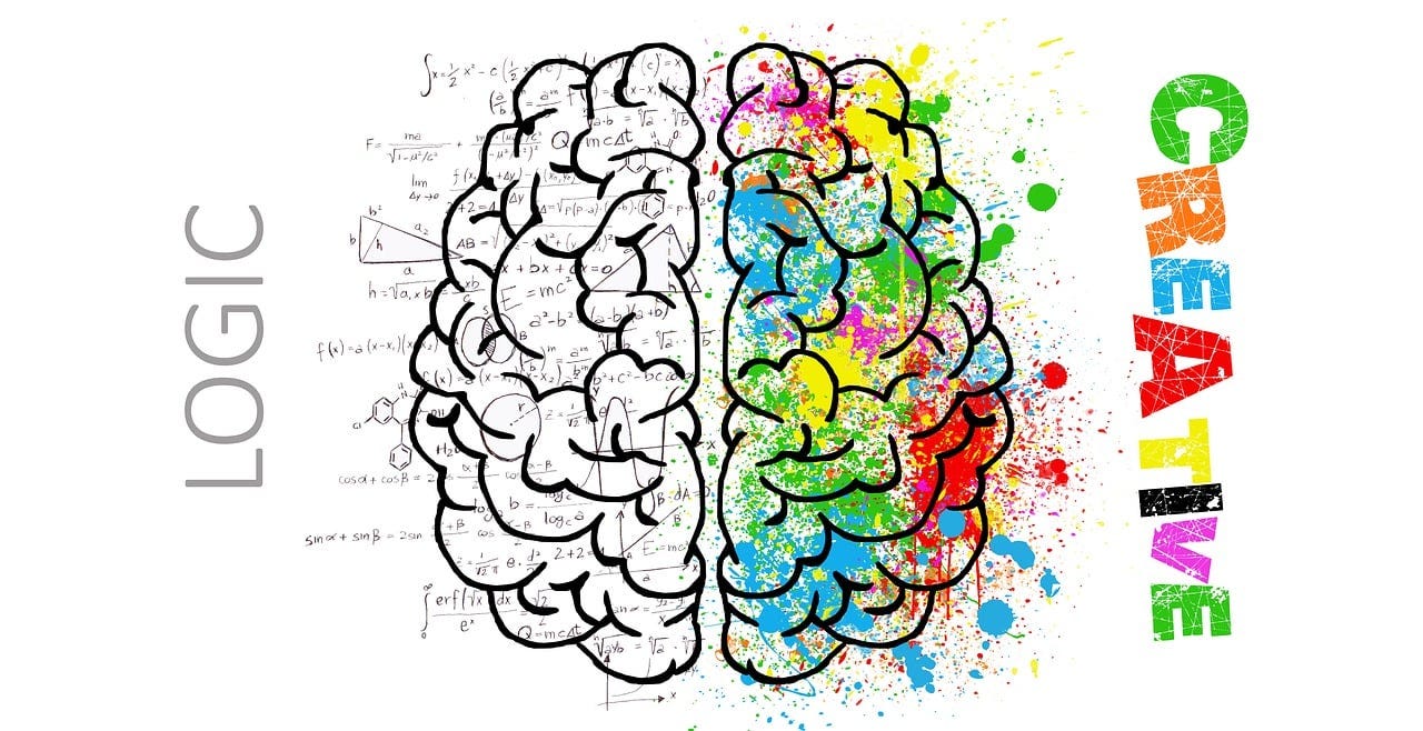 Free brain mind psychology illustration