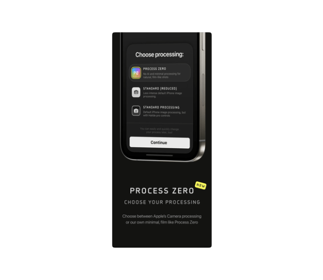 Halide 2.15 with 'Process Zero' for iPhone uses zero AI and zero computational photography