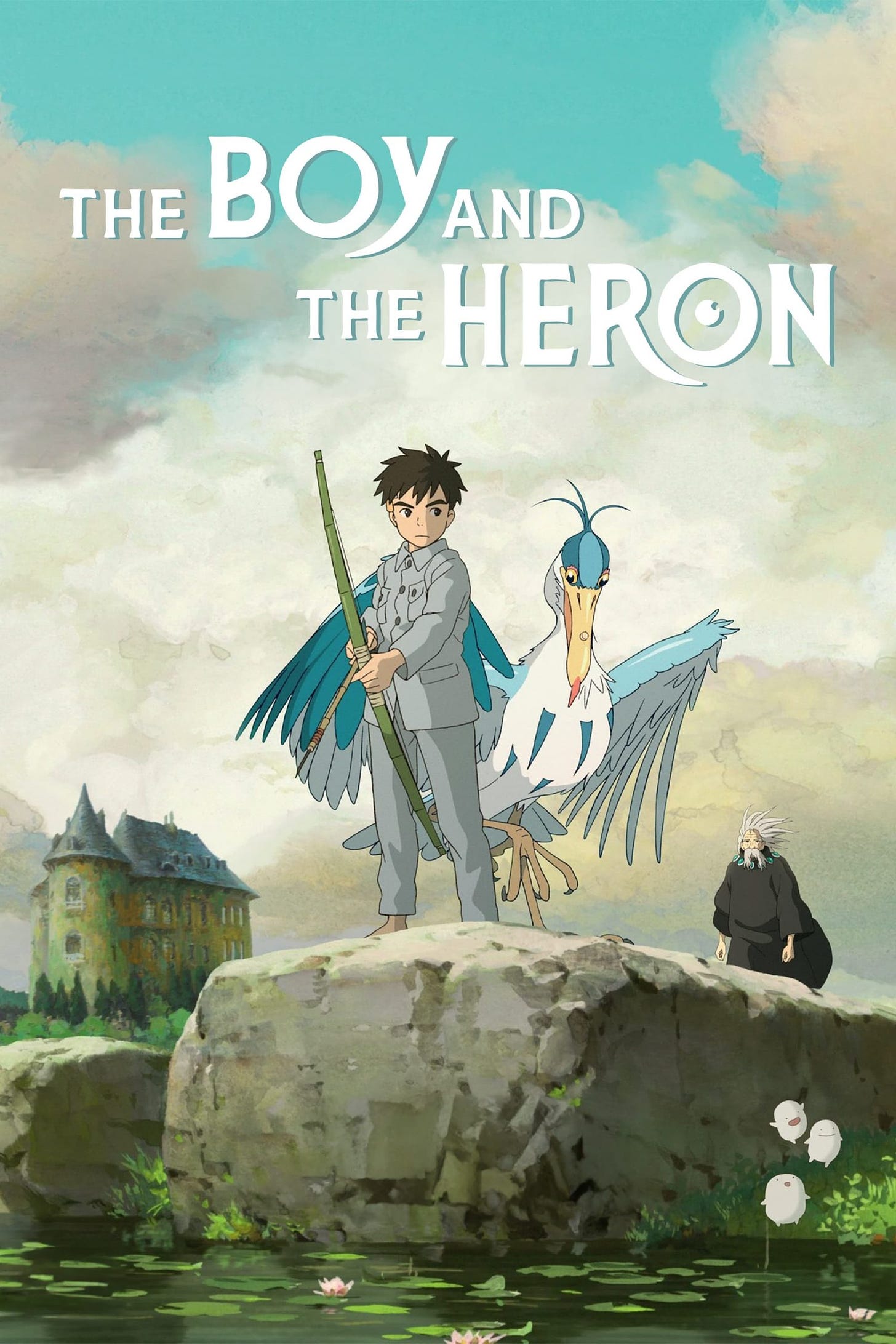 Movie poster for Studio Ghibli's "The Boy and the Heron"