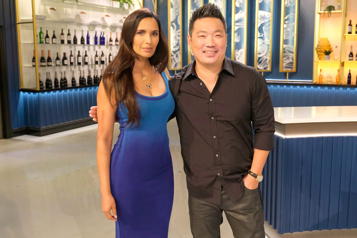 Padma Lakshmi and Andrew Wang on Top Chef World All-Stars