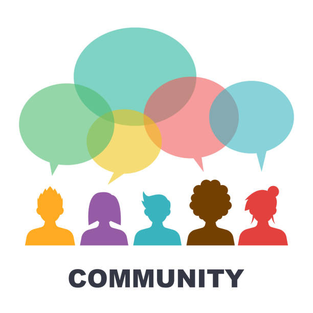 Social Community Stock Illustration - Download Image Now - Community,  Meeting, Discussion - iStock