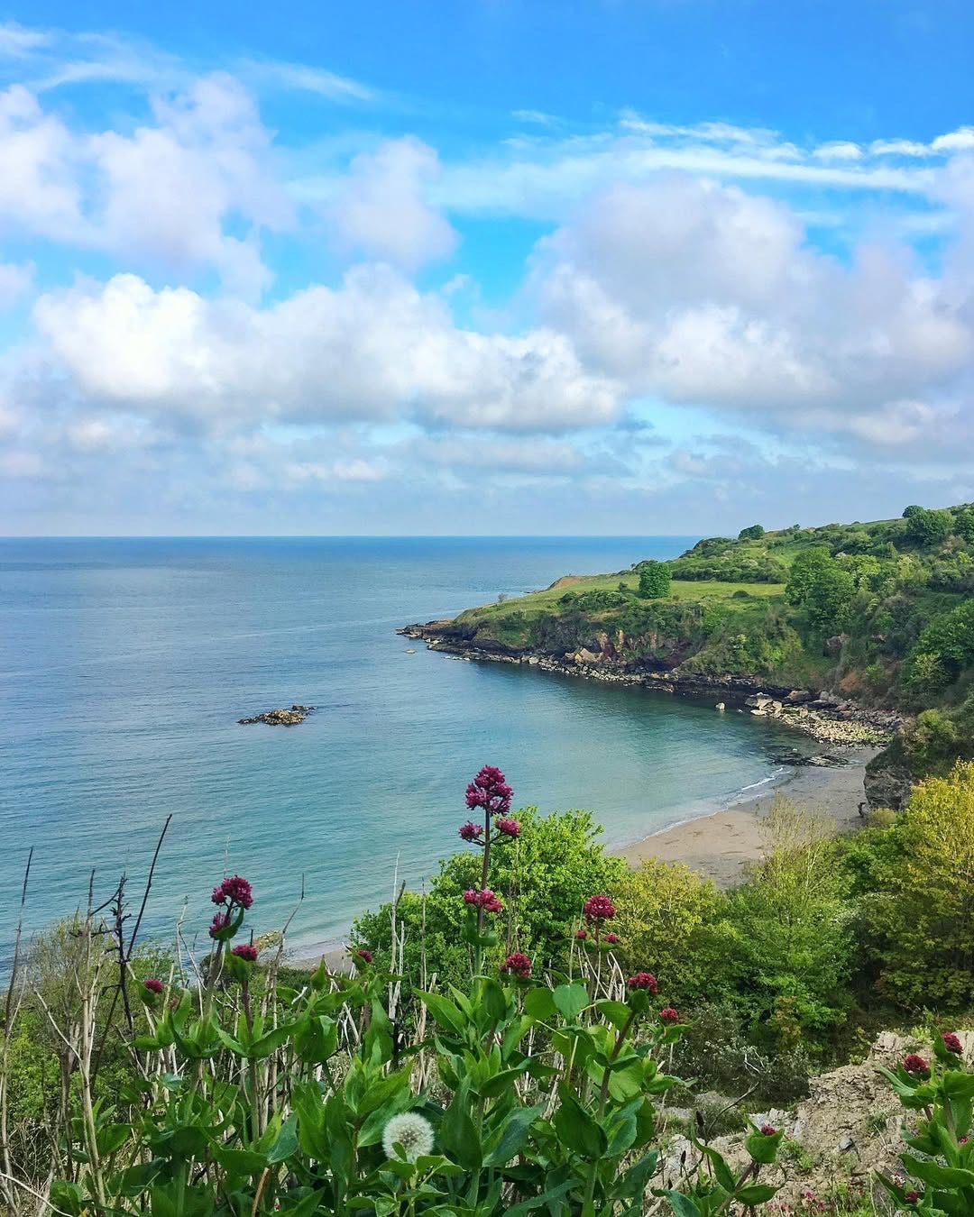 Brixham beach at the south end of Torbay. Photo from Visit Torquay