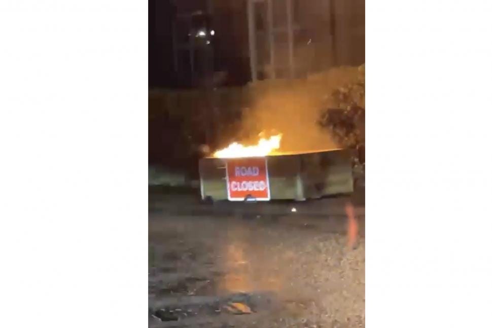 LTN planters overturned and set on fire by vandals on the first day of trial