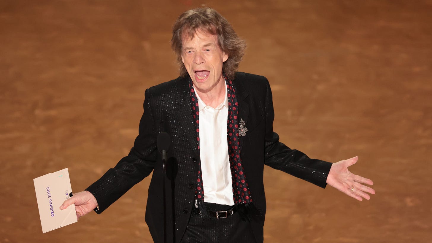 Mick Jagger, 81, Electrifies Oscars With Hot Bob Dylan Take Mick Jagger, 81, Electrifies Oscars With Hot Bob Dylan Take