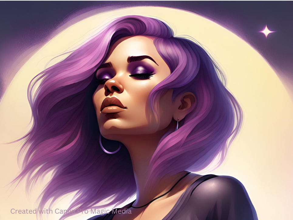 Purple-haired fairy Zerina