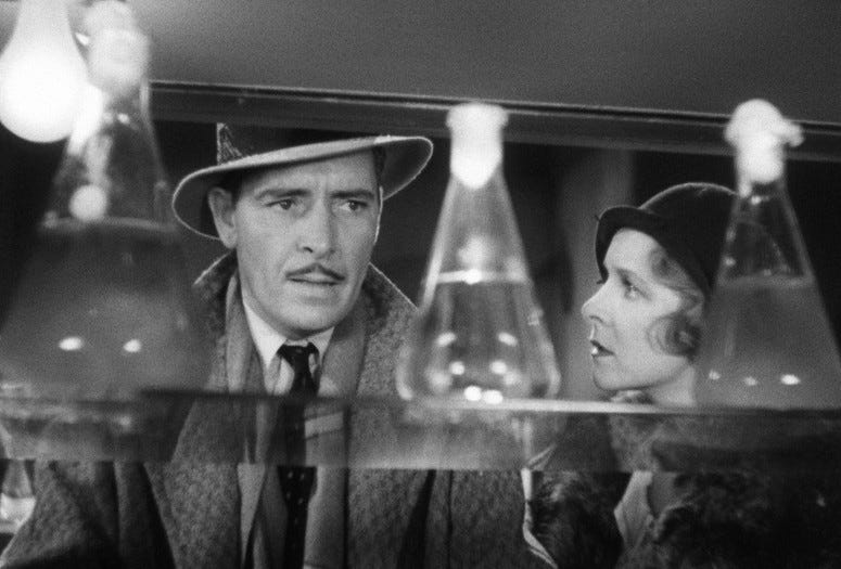 Ronald Colman and Helen Hayes in a scene from Arrowsmith