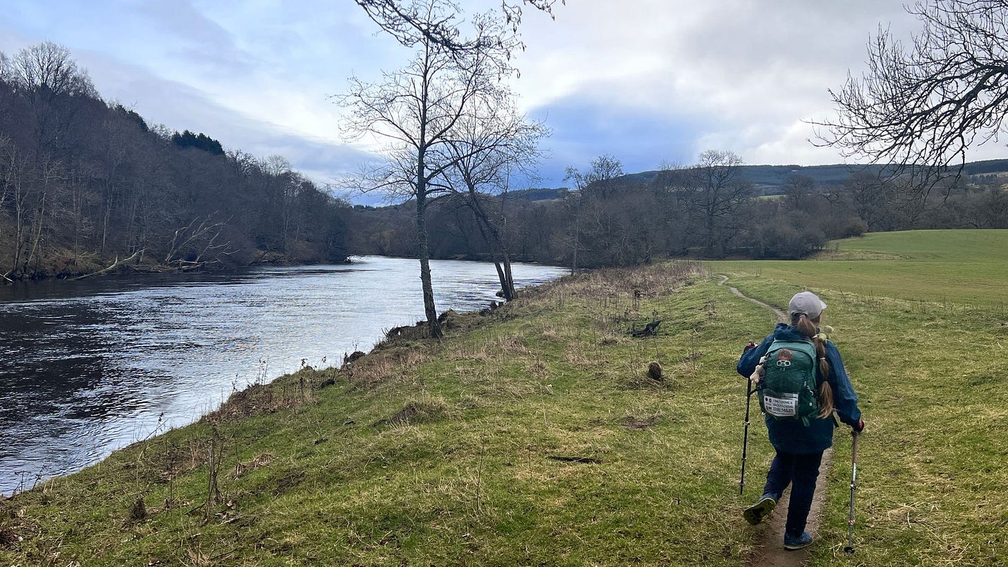 We found a small boat on the banks of the River Tay. We couldn’t help to stop and think mole and ratty from the Wind in the Willows