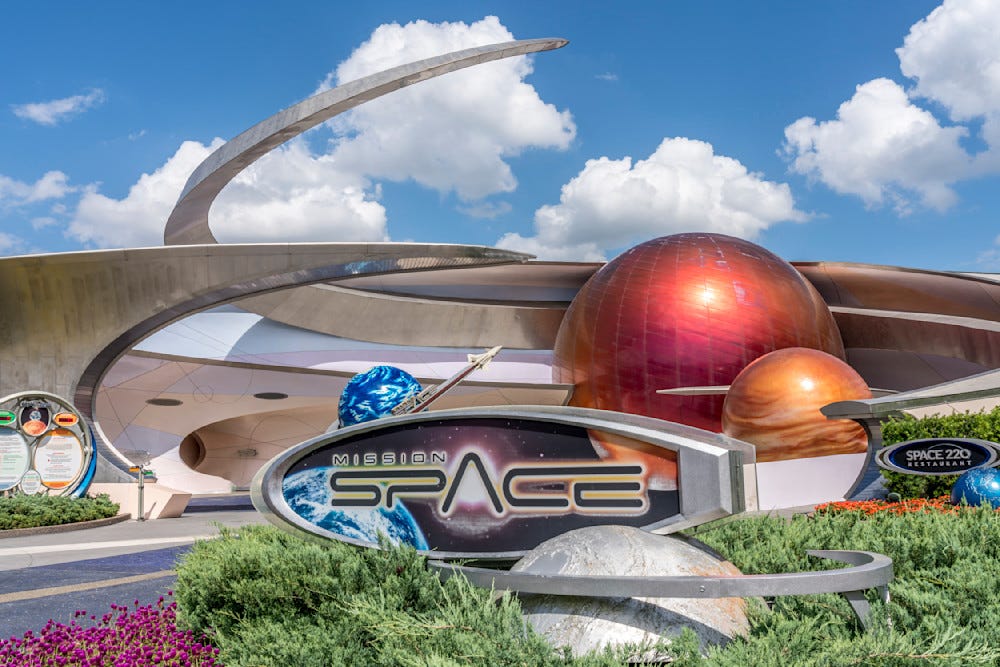 mission space at epcot