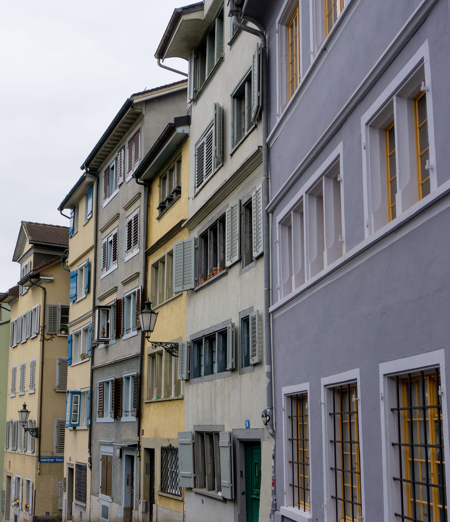 Row of buildings in Zurich