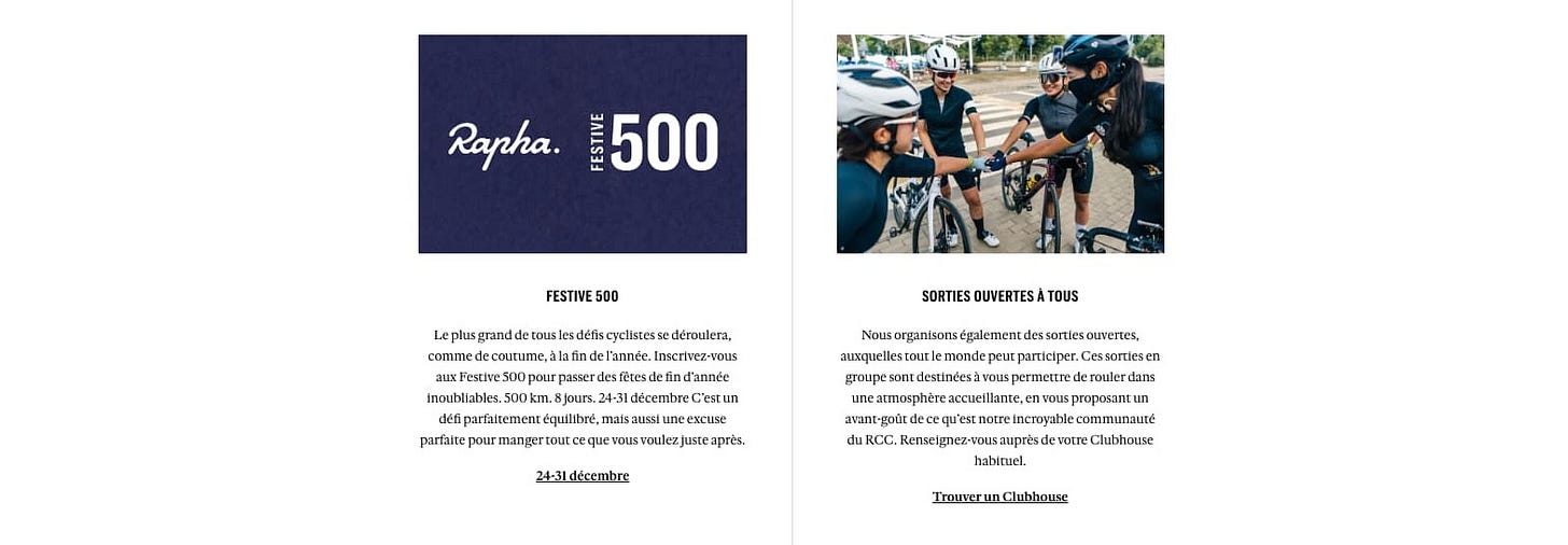 Rapha expérience 2