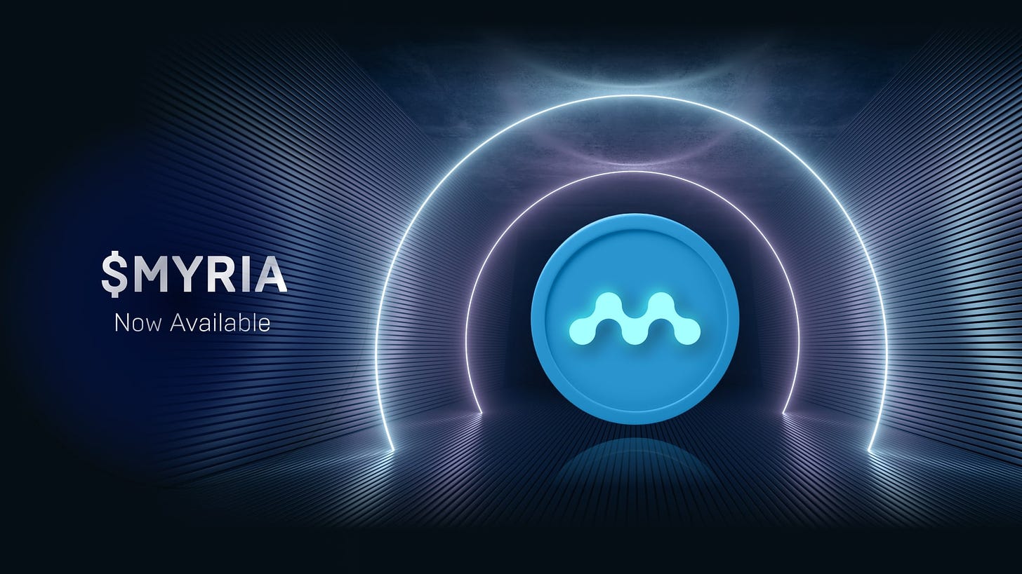 Myria Is Now On OKX: The Layer-2 Blockchain Gaming Platform Launches the  MYRIA Token