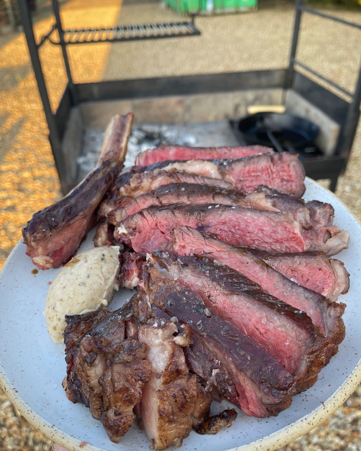 sliced ribeye steak]