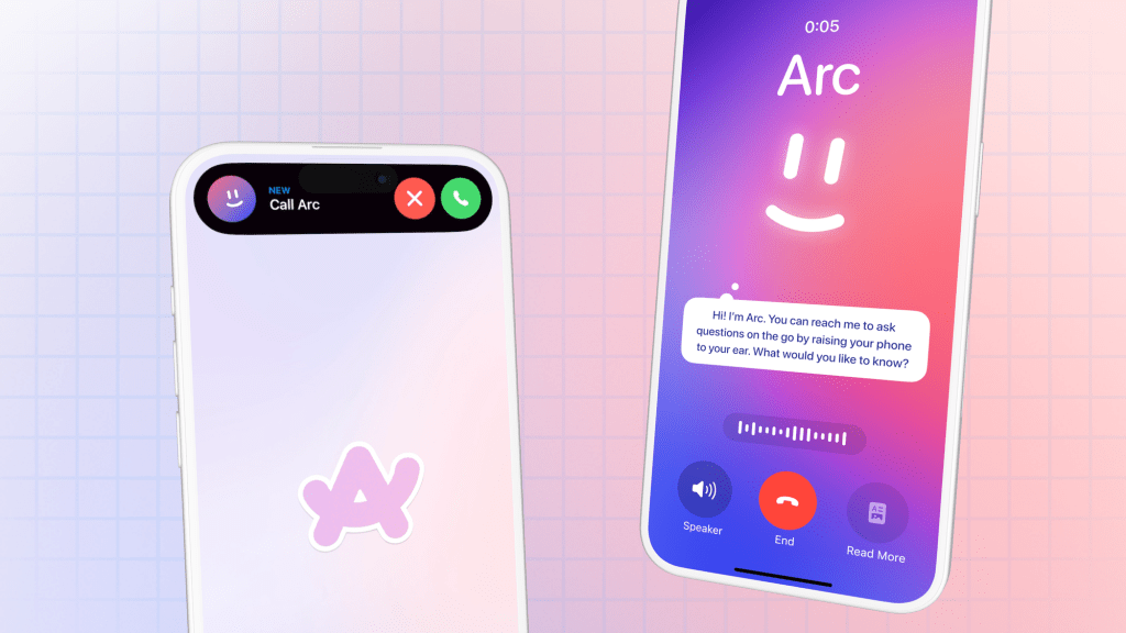 The Browser Company render of Call Arc feature