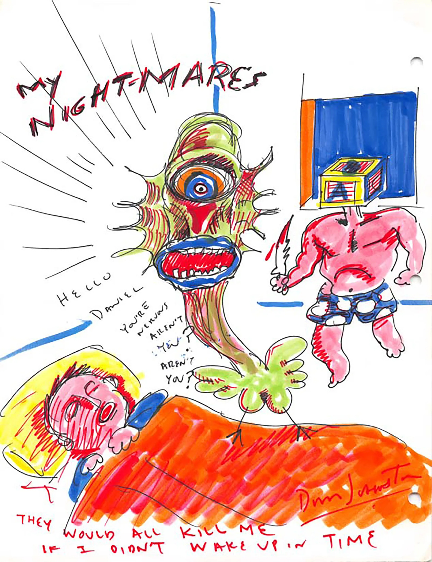 “My Nightmares” (1980), por Daniel Johnston.