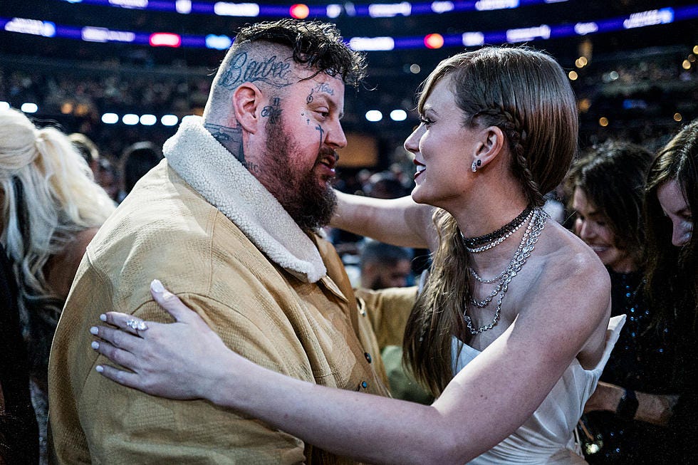 Watch Jelly Roll Meet His 'Crush,' Taylor Swift, at the Grammys