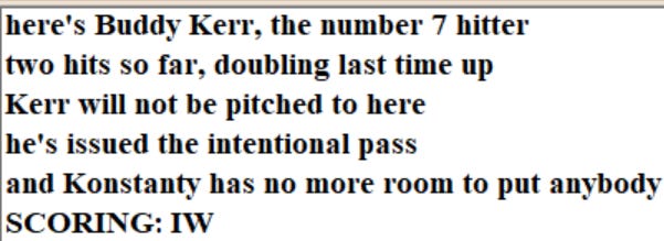 Diamond Mind Baseball Play By Play