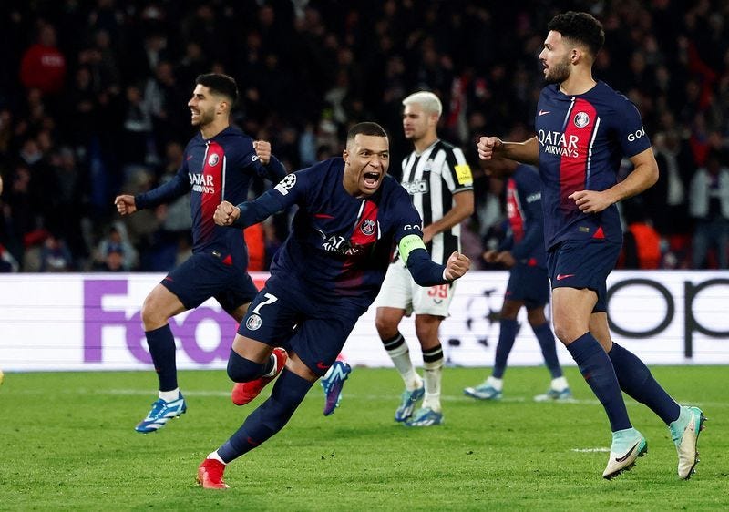 Football: Soccer-'Group of death' delivers as PSG, Newcastle and Milan all  stay in hunt | The Star