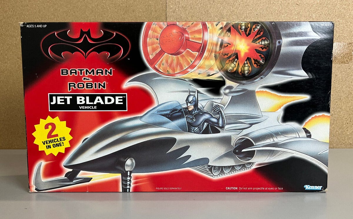 ~ BATMAN & ROBIN - JET BLADE - ACTION FIGURE VEHICLE - 1997 KENNER HASBRO