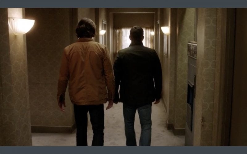 supernatural 1210 sam dean winchester rear view window