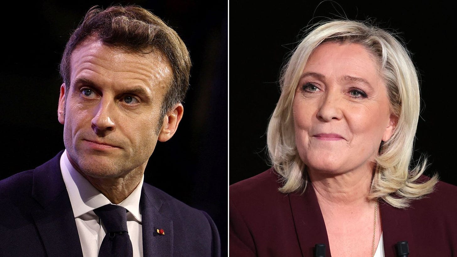 French election: Emmanuel Macron to face Marine Le Pen in French  presidential election runoff | CNN