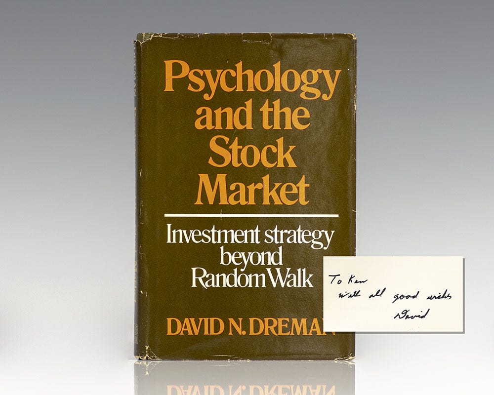 Psychology and the Stock Market: Investment David Dreman First Edition  Signed