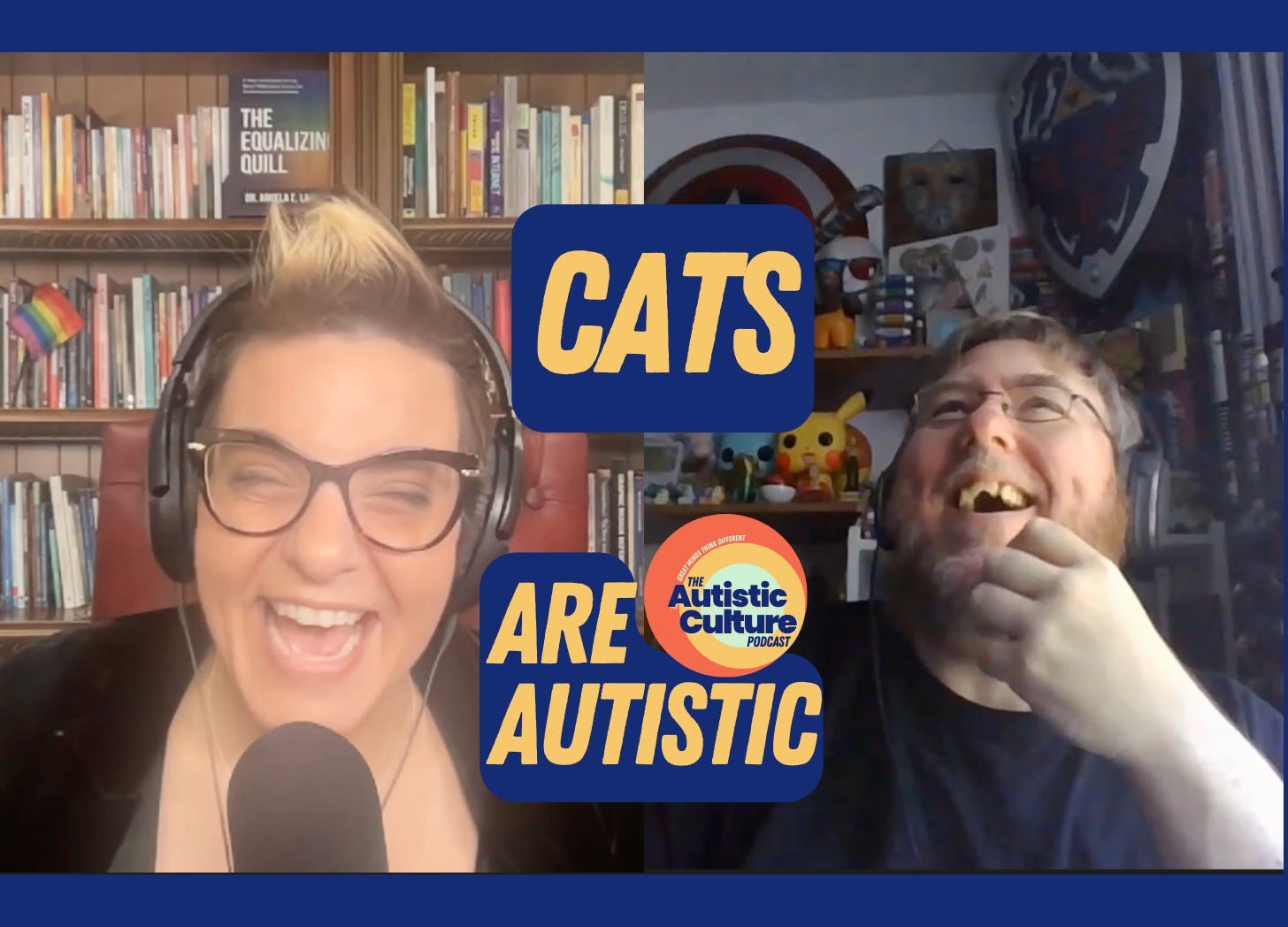 Listen to Autistic podcast hosts discuss: Cats are Autistic. Autism podcast | Are cats Autistic? Matt and Angela discuss how cats exhibit behaviors and traits that align with Autistic experiences.