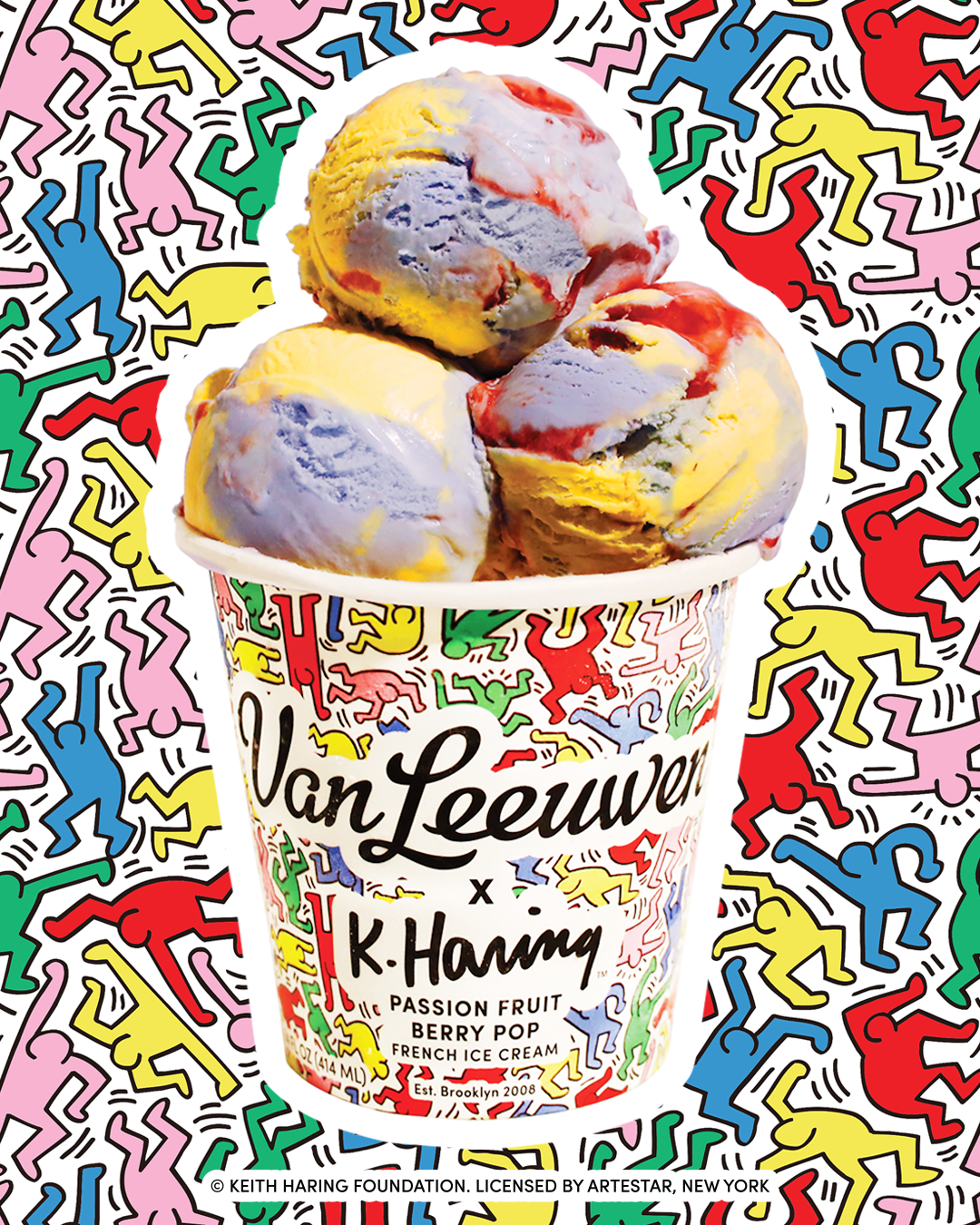 Van Leeuwen debuts Keith Haring ice cream for Pride Month