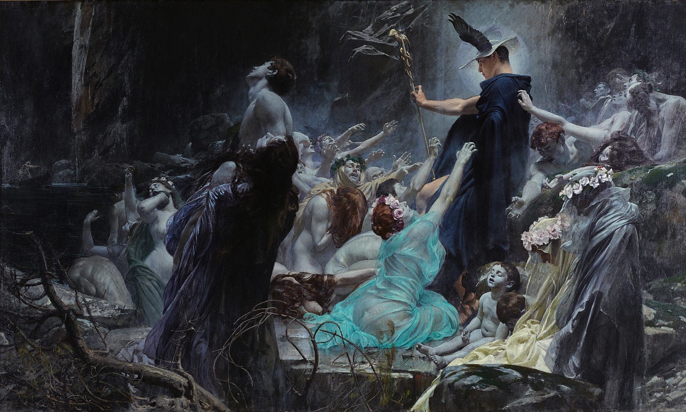 Souls on the Banks of the Acheron — Adolf Hirémy-Hirschl | by Alejandro  Orradre | Medium | The Collector