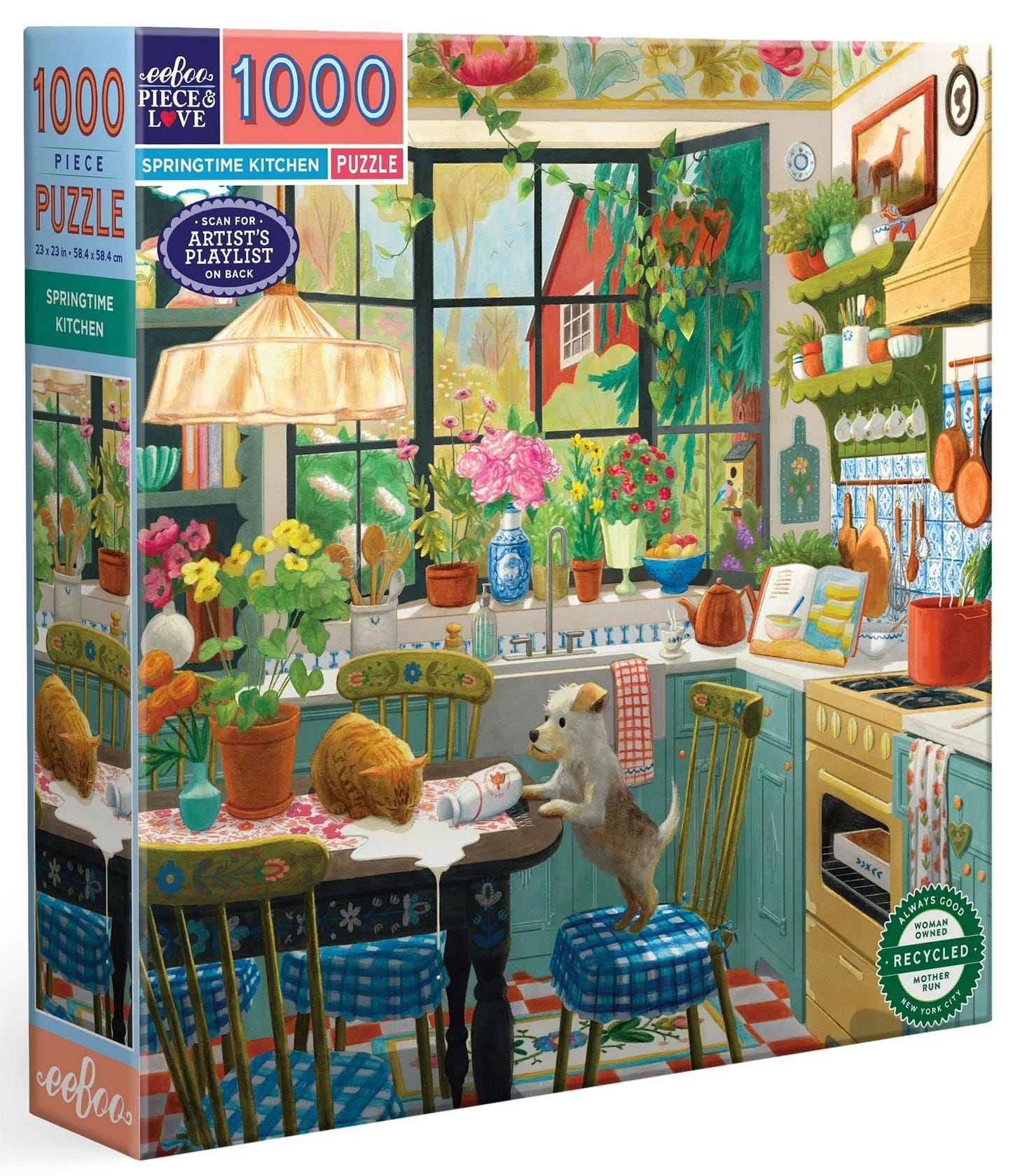 Springtime Kitchen puzzle for eeBoo by Jennifer M Potter