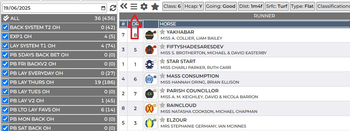 betfair race cards