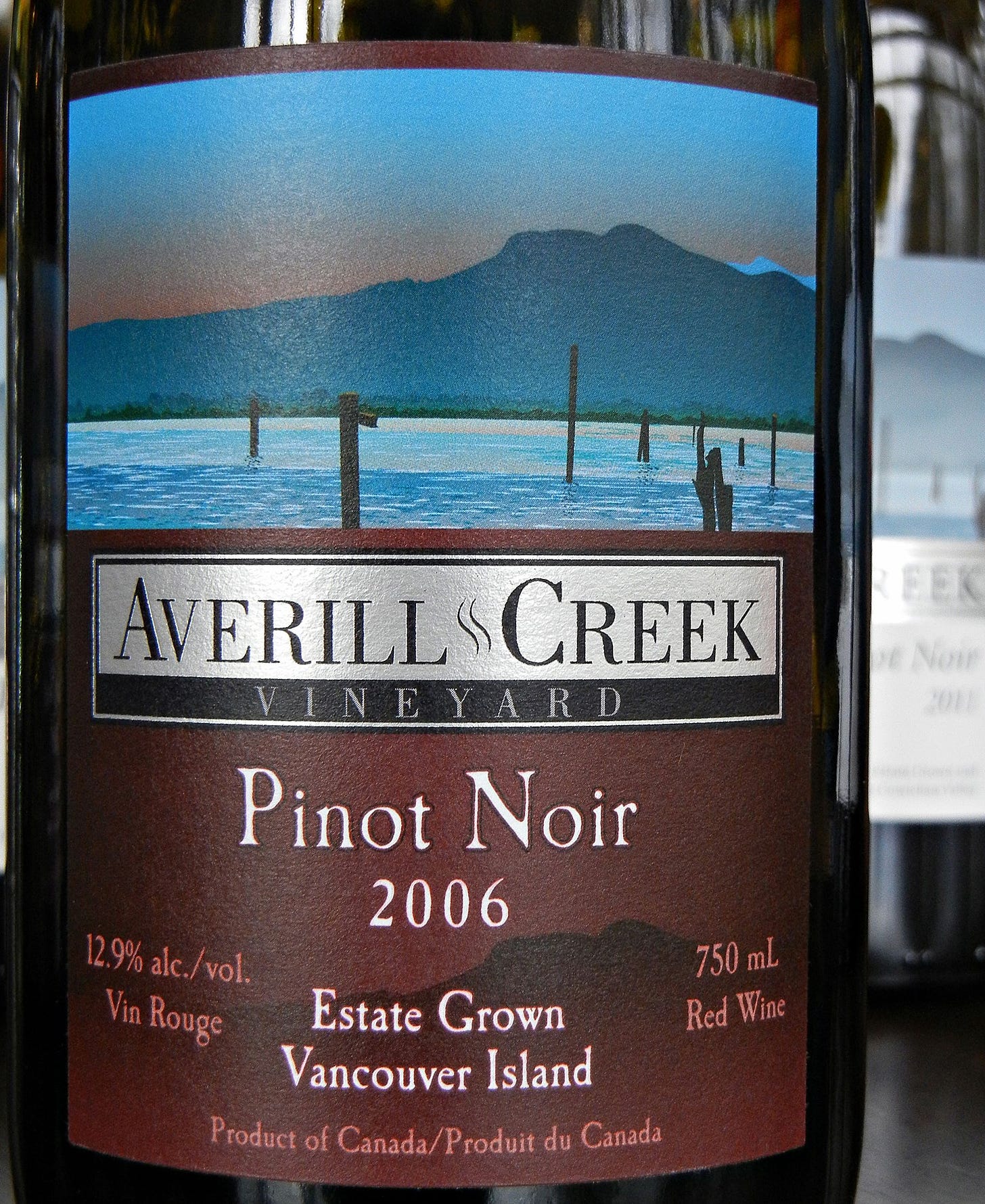Averill Creek Pinot Noir 2006 Label - BC Pinot Noir Tasting Review 24