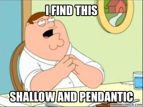 Family Guy Shallow and Pedantic | Memes, Family guy, Teenager