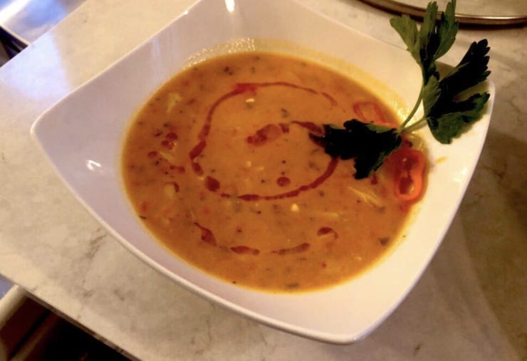 Image of chile ginger crab bisque