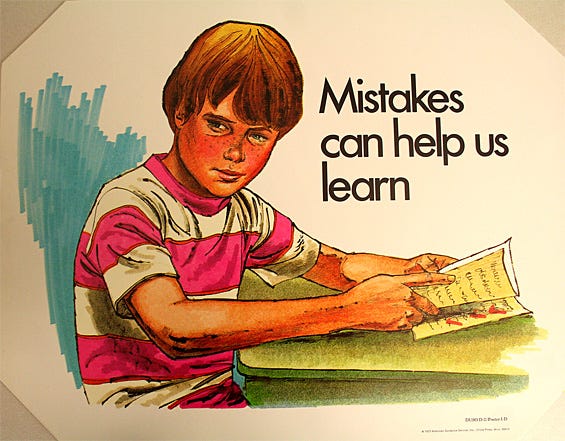 Mistakes can help us learn