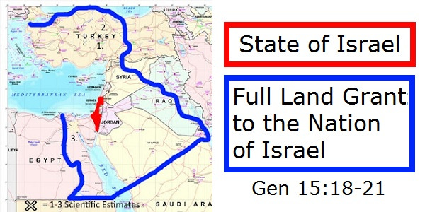 The full land grant of Israel by YHWH