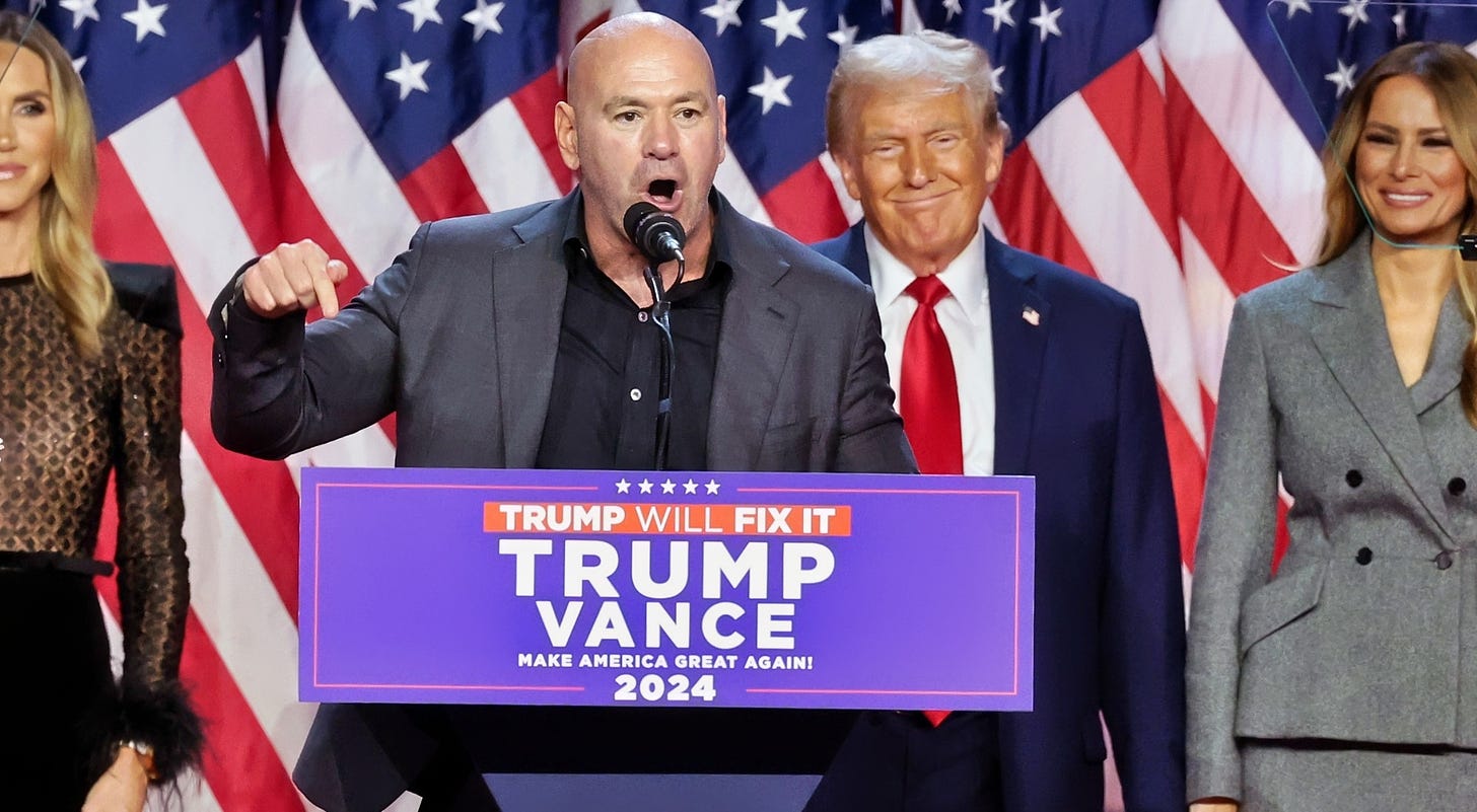 Dana White's Emotional Victory Speech With Donald Trump