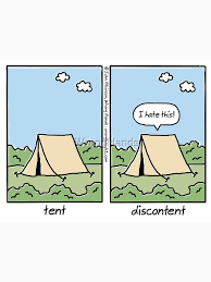 discontent" T-shirt for Sale by WrongHands | Redbubble | camping t-shirts -  wordplay t-shirts - outdoors t-shirts