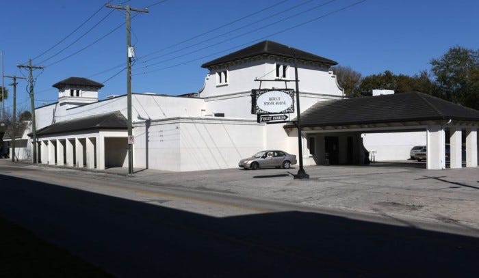 Exterior of Bern's Steak House in Tampa, Florida