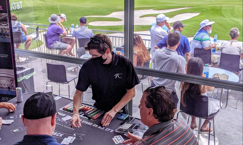 PGA Tour: You can play blackjack and watch golf at AT&T Byron Nelson