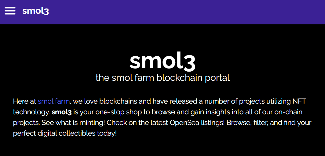 Screenshot of smol3.com